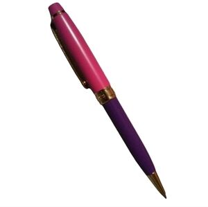 Ballpoint Metal Pen Purple Pink Gold with Gift Box Writing Journaling Refillable